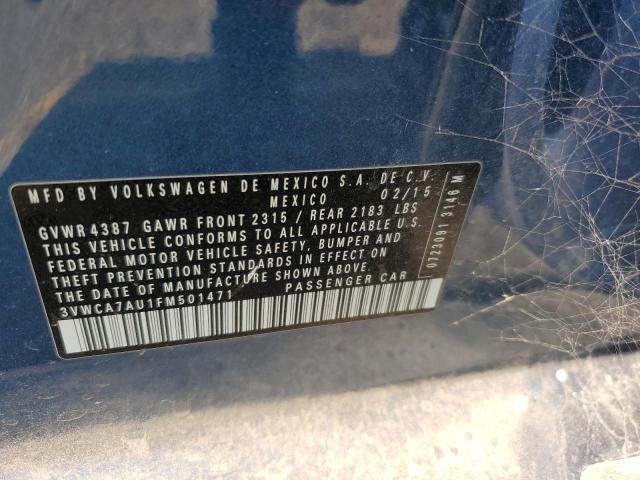2015 VOLKSWAGEN GOLF SPORT - 3VWCA7AU1FM501471