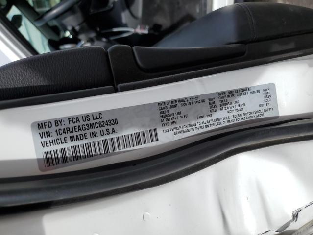 1C4RJEAG3MC624330 Jeep Grand Cherokee Laredo