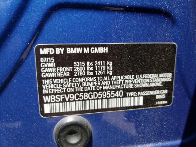 WBSFV9C58GD595540 2016 BMW M5, photo no. 12