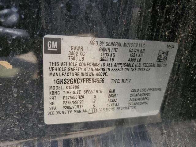 1GKS2GKC7FR504556 GMC Yukon Xl K1500 Sle