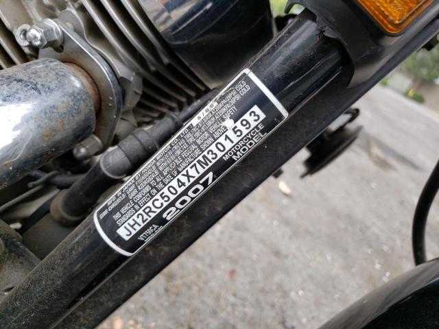 2007 HONDA MC JH2RC504X7M301593