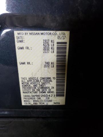 1N4AL3AP9HC260423 Nissan ALTIMA 2.5
