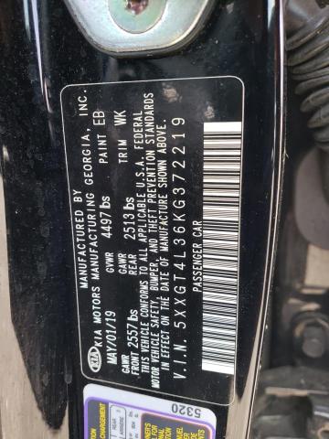 5XXGT4L36KG372219 KIA Optima Lx
