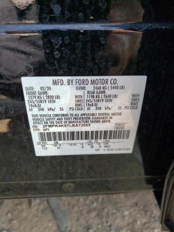 2FMPK4K97LBA72565 2020 FORD EDGE - Image 12