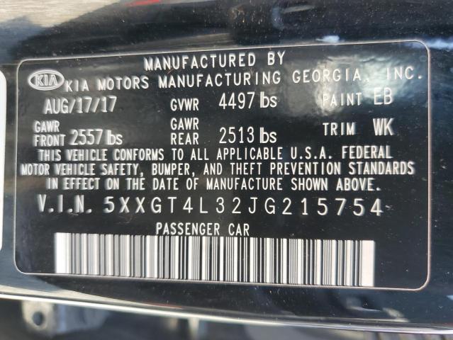 5XXGT4L32JG215754 KIA Optima Lx