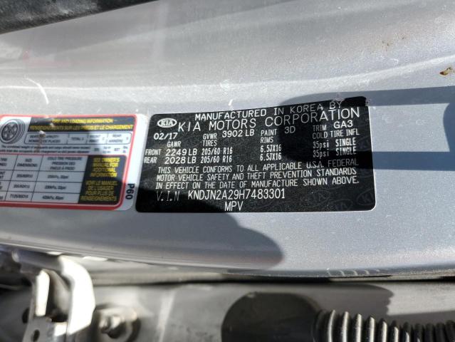 KNDJN2A29H7483301 KIA Soul