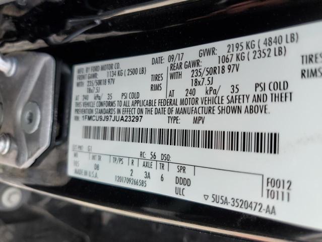 1FMCU9J97JUA23297 Ford Escape Titanium