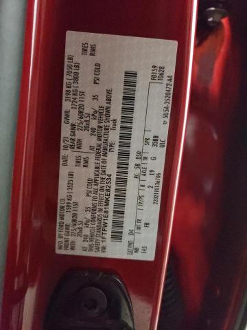 1FTFW1E81MKE82534 Ford F150 Supercrew