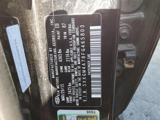 5XXGM4A78FG465803 KIA Optima Lx