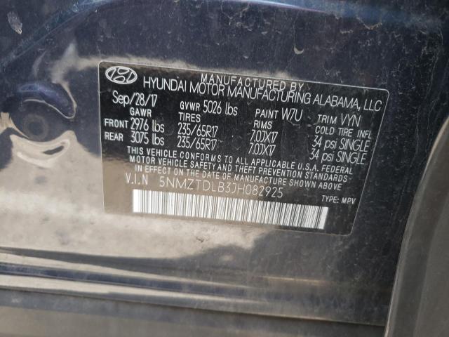 2018 HYUNDAI SANTA FE S - 5NMZTDLB3JH082925