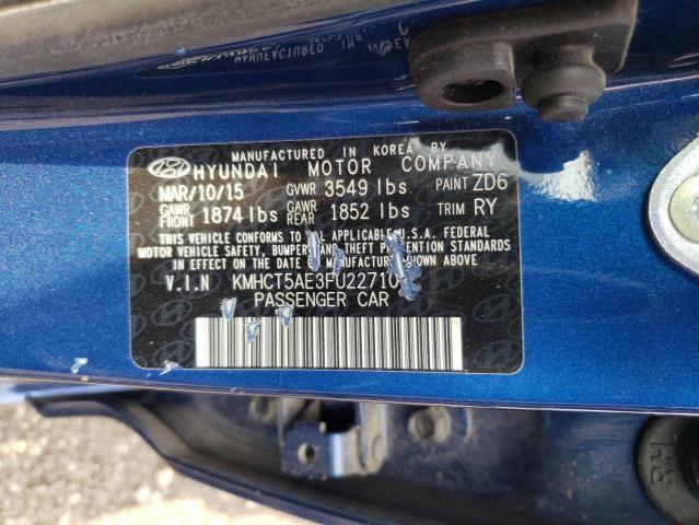 2015 HYUNDAI ACCENT GS - KMHCT5AE3FU227109
