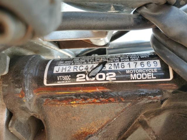 2002 HONDA VT750 DC JH2RC44052M617669