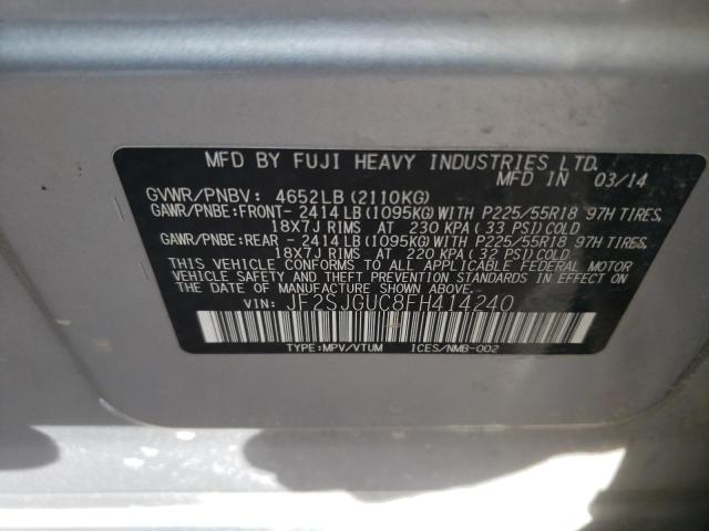 JF2SJGUC8FH414240 Subaru Forester 2.0xt Touring
