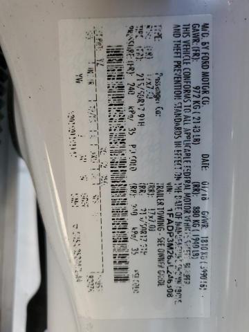 1FADP3M26JL246308 Ford FOCUS SEL