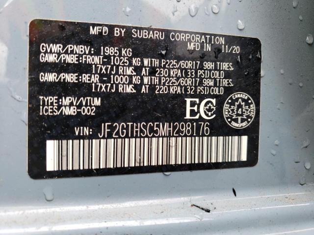 2021 SUBARU CROSSTREK - JF2GTHSC5MH298176