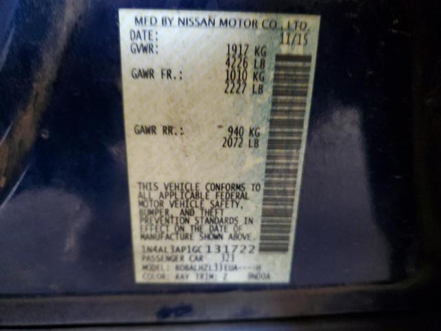 1N4AL3AP1GC131722 Nissan ALTIMA 2.5