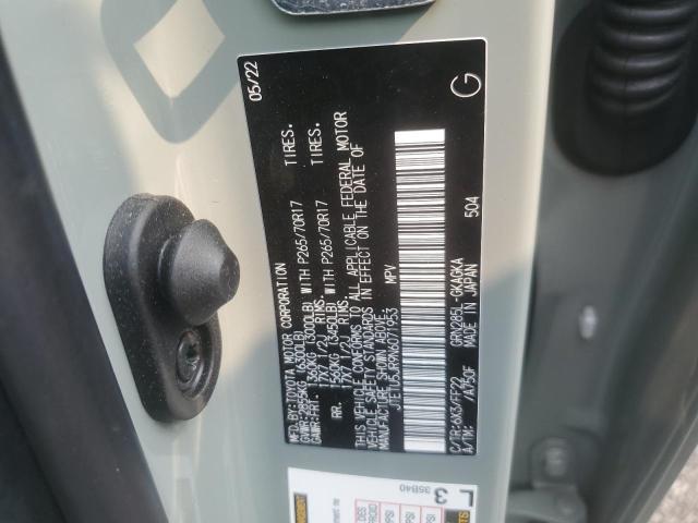 2022 TOYOTA 4RUNNER TR - JTETU5JR9N6071953