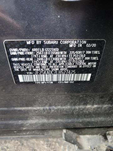 JF2SKADC7LH527425 Subaru Forester
