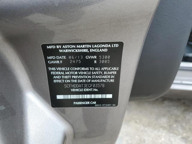 SCFHDDAT3EGF03578 Aston Martin Rapide