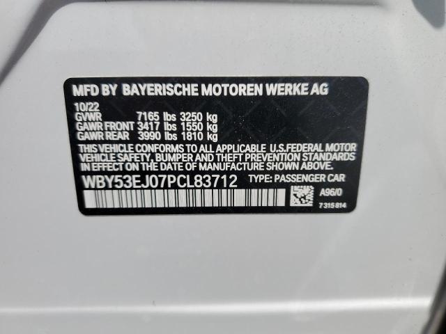 2023 BMW I7 XDRIVE6 WBY53EJ07PCL83712