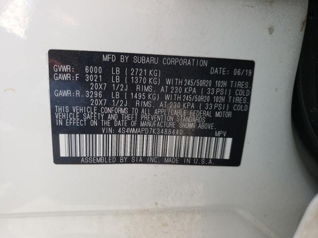 4S4WMAPD7K3488440 Subaru Ascent Limited