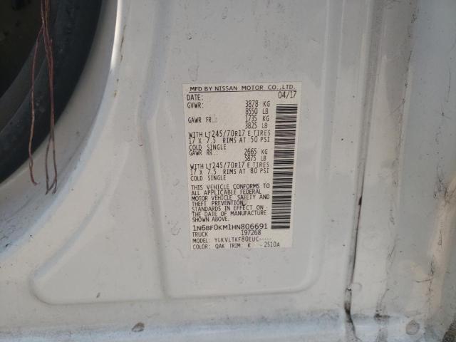 2017 NISSAN NV 1500 S - 1N6BF0KM1HN806691