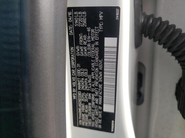 2016 VOLVO XC60 T5 - YV440MDJXG2923383