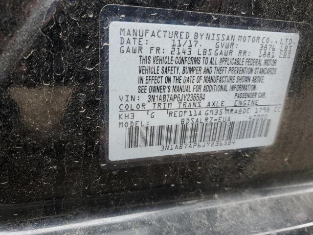 3N1AB7AP6JY236584 Nissan SENTRA S