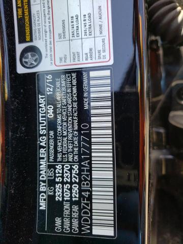 WDDZF4JB2HA177710 Mercedes-Benz E 300