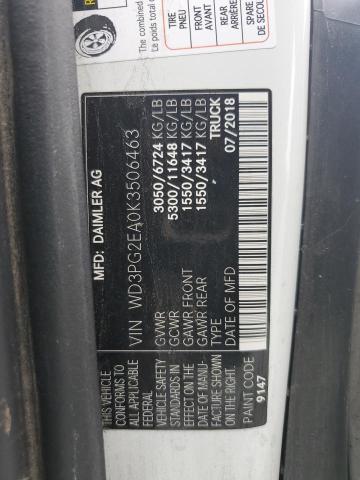 2019 MERCEDES-BENZ METRIS - WD3PG2EA0K3506463