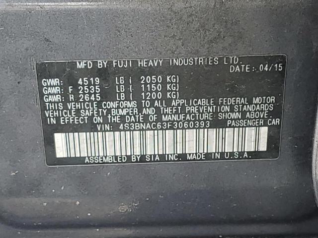 4S3BNAC63F3060393 Subaru Legacy 2.5i Premium