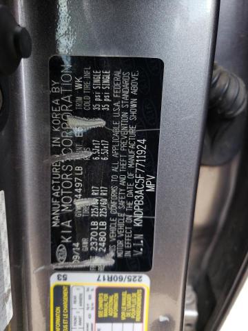 KNDPB3AC5F7711924 KIA Sportage Lx