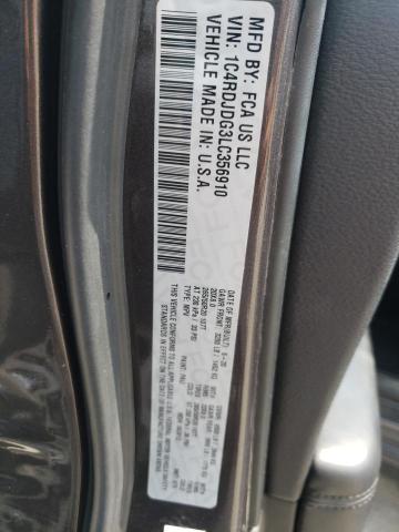 1C4RDJDG3LC356910 Dodge DURANGO GT