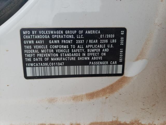 2020 VOLKSWAGEN PASSAT SEL - 1VWCA7A39LC011347