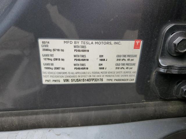 5YJSA1S14EFP33176 Tesla MODEL S