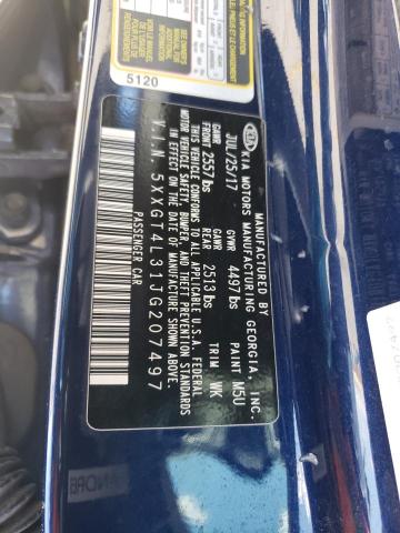 5XXGT4L31JG207497 KIA Optima Lx
