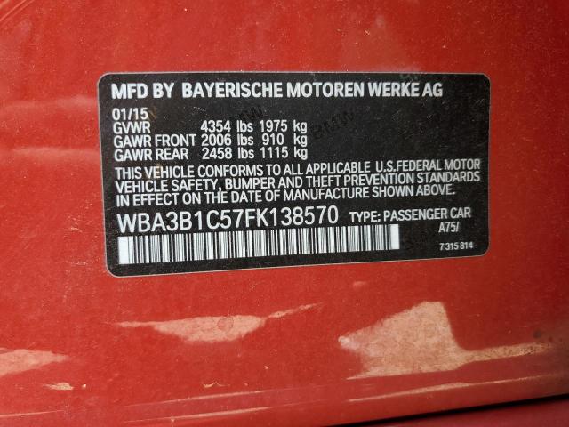 WBA3B1C57FK138570 BMW 320 I