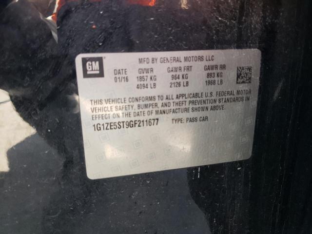 2016 CHEVROLET MALIBU HYB - 1G1ZE5ST9GF211677