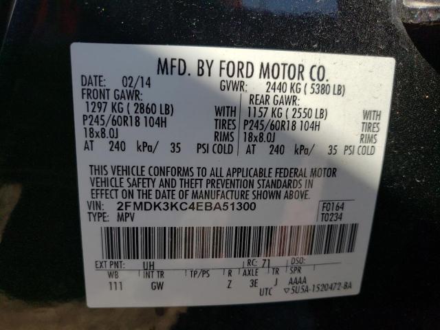 2FMDK3KC4EBA51300 Ford Edge Limited