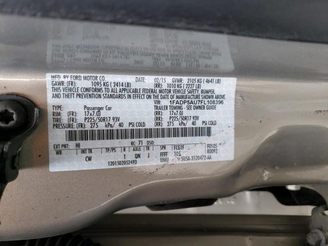1FADP5AU7FL108396 Ford C-MAX SE