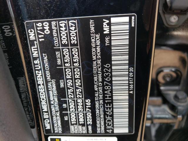 4JGDF6EE1HA876326 Mercedes-Benz Gls 450 4matic