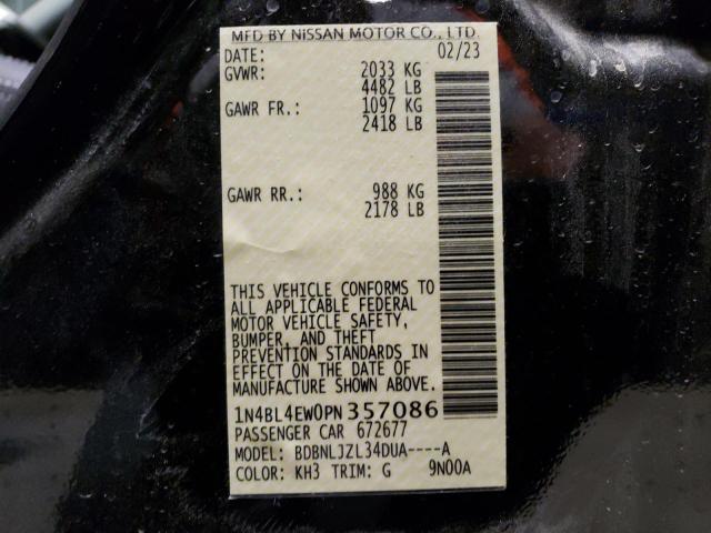 1N4BL4EW0PN357086 Nissan ALTIMA SL