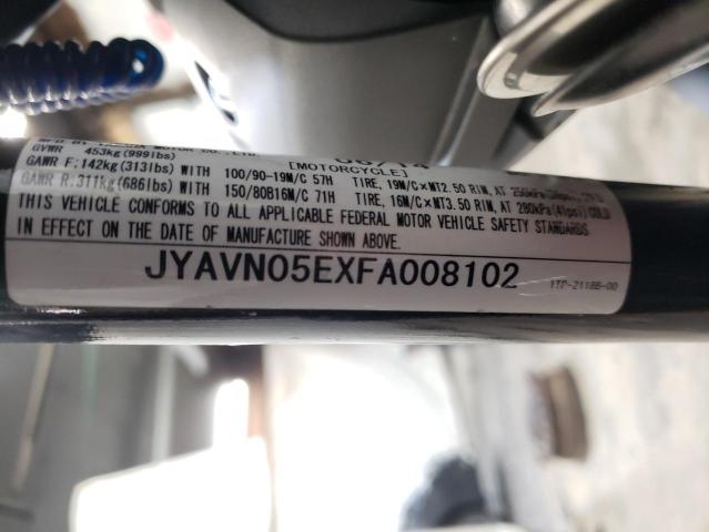 2015 YAMAHA XVS950 CU JYAVN05EXFA008102