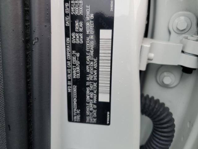 2019 VOLVO V60 T6 R-D YV1A22SM2K2333652