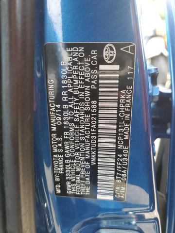 VNKKTUD31FA021588 Toyota Yaris