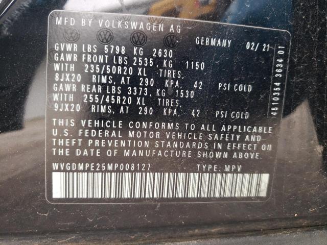 2021 VOLKSWAGEN ID.4 FIRST WVGDMPE25MP008127