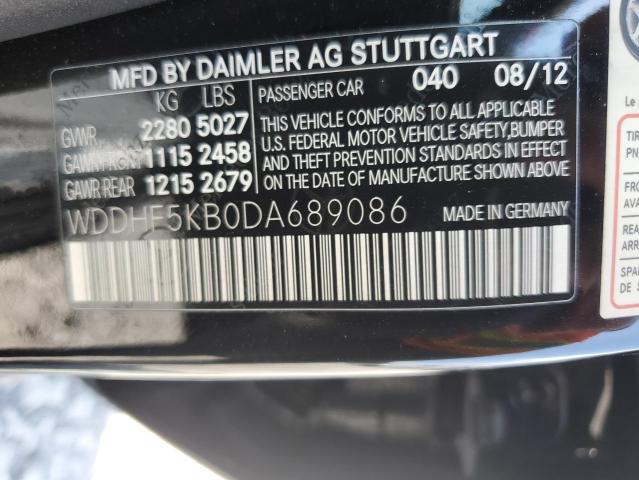 VIN WDDHF5KB0DA689086 2013 Mercedes-Benz E-Class, 350 no.12