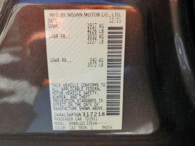 1N4AL3AP5GN317218 Nissan ALTIMA 2.5