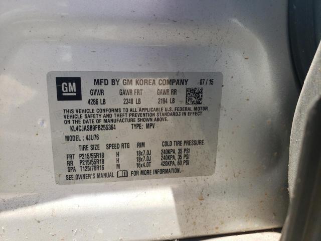 KL4CJASB9FB255364 Buick Encore