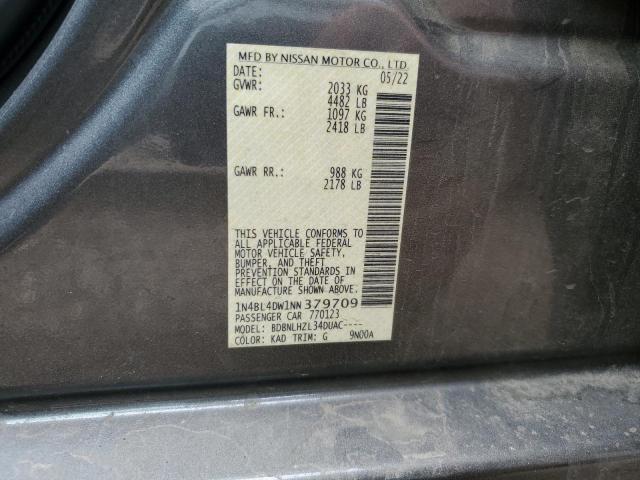 VIN 1N4BL4DW1NN379709 2022 NISSAN ALTIMA no.12